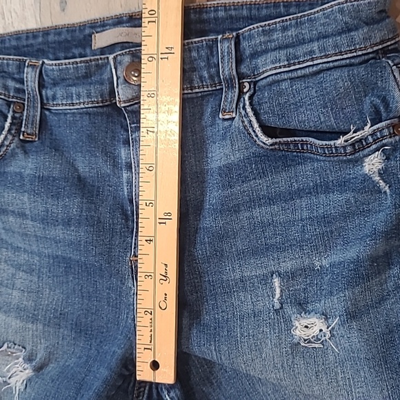 Joe's Jeans Distressed Blue Jean Shorts - Picture 10 of 10